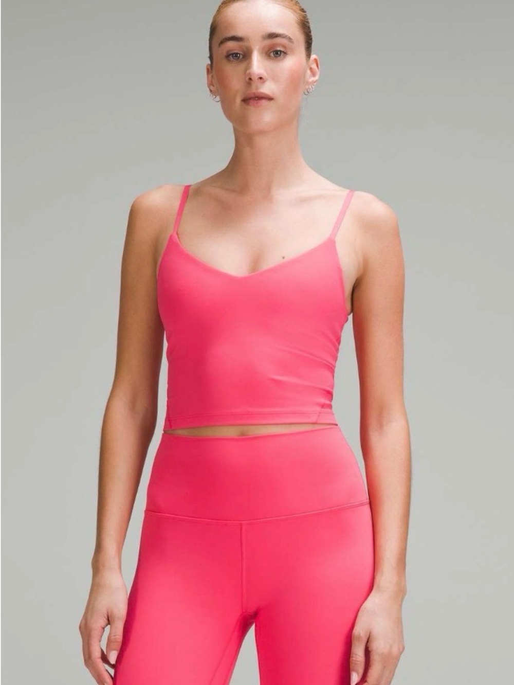 lululemon athletica Pink Crop Tank Top